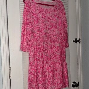 Pink Geanna Lilly Pulitzer Dress xl